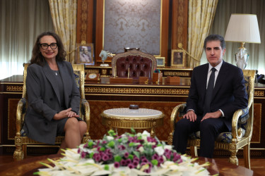 سەرۆکی هەرێمی کوردستان پێشوازی لە کونسوڵی گشتیی ئەمه‌ریکا دەکات