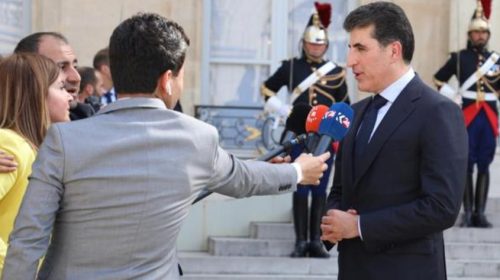 President of the Kurdistan Region Speaks on His Meeting with President Macron