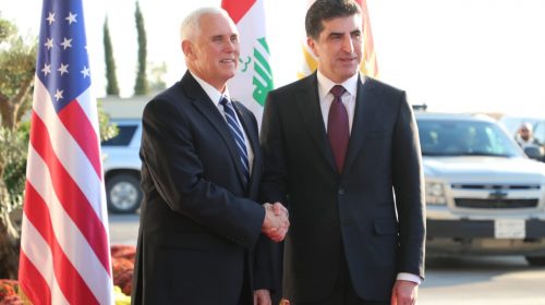 Nêçîrvan Barzanî pêşwaziya Mike Pence kir