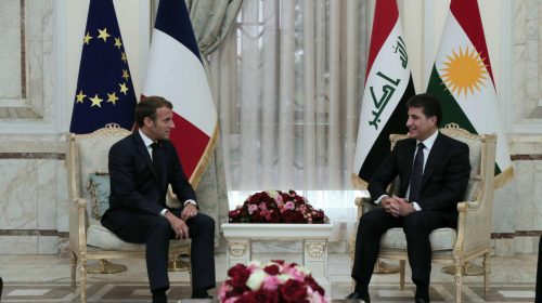 Serok Macron: Fransa li piştgîrîkirina Herêma Kurdistanê berdewam dibe