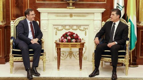 Kurdistan Region President receives Ambassador of the United Kingdom