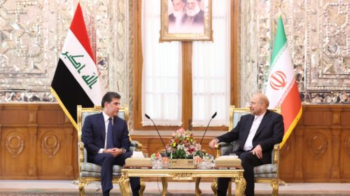 Kurdistan Region President meets with Speaker of Iran’s Parliament