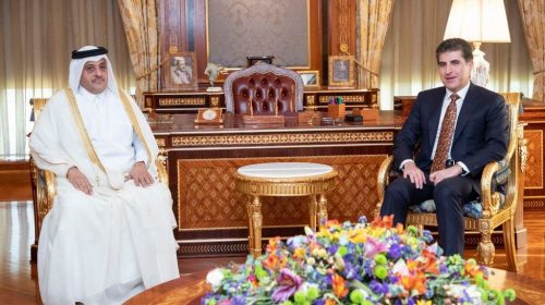 Kurdistan Region President receives Ambassador of Qatar