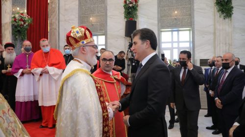 Kurdistan Region President attends consecration ceremony of Patriarch of Assyrian Church of the East