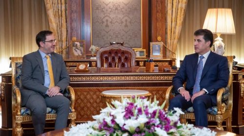 Kurdistan Region President meets with UK Ambassador