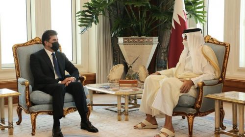 Kurdistan Region President meets with Emir of Qatar