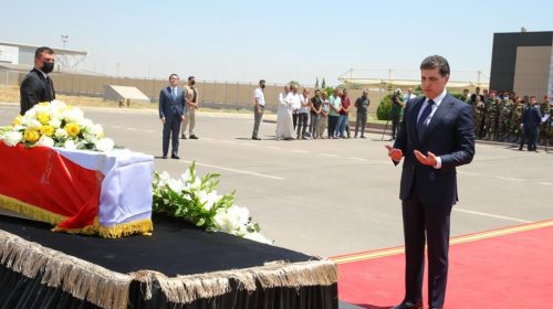 President Nechirvan Barzani bids farewell to civilians killed in Zakho attack