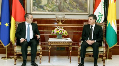 President Nechirvan Barzani meets with a high level delegation from Germany