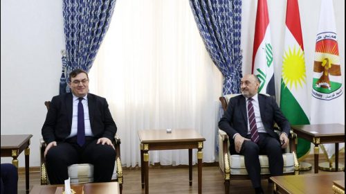 سه‌رۆكى ديوان پێشوازى له‌ باڵيۆزى نه‌مسا كرد