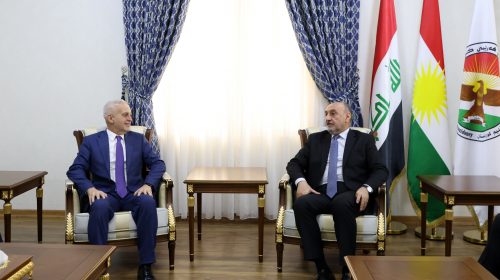 سه‌رۆكى ديوان، پێشوازى له‌ بەرپرسی نووسینگەی یوونامی لە هەولێر دەكات