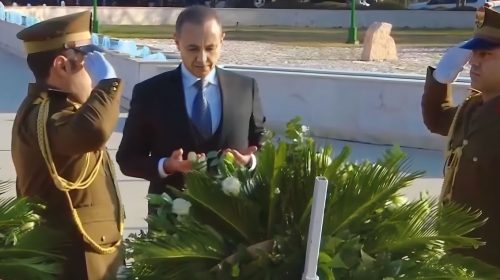 چه‌پكه‌گوڵی سه‌رۆك نێچیرڤان بارزانی له‌سه‌ر مۆنۆمێنتی شه‌هیدانی یه‌كی شوبات دانرا