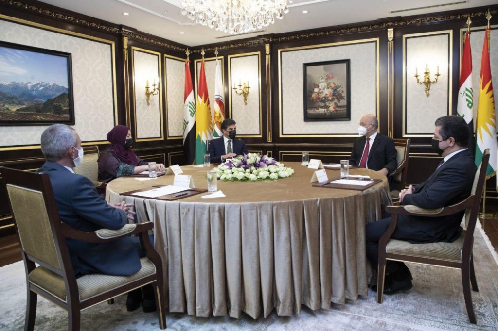 Readout of the meeting of Kurdistan Region Presidencies and Iraq’s President NB_Kobunewey-3-serokayeti-H-legel-Serkomari-Iraq1-12-10-2020-1024x682